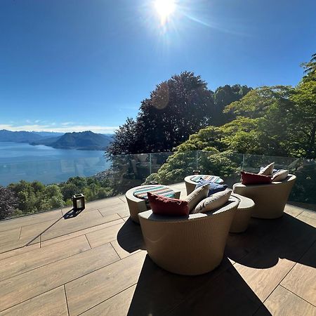 Private Luxury Spa & Silence Retreat With Spectacular View Over The Lake Maggiore Stresa Exterior photo