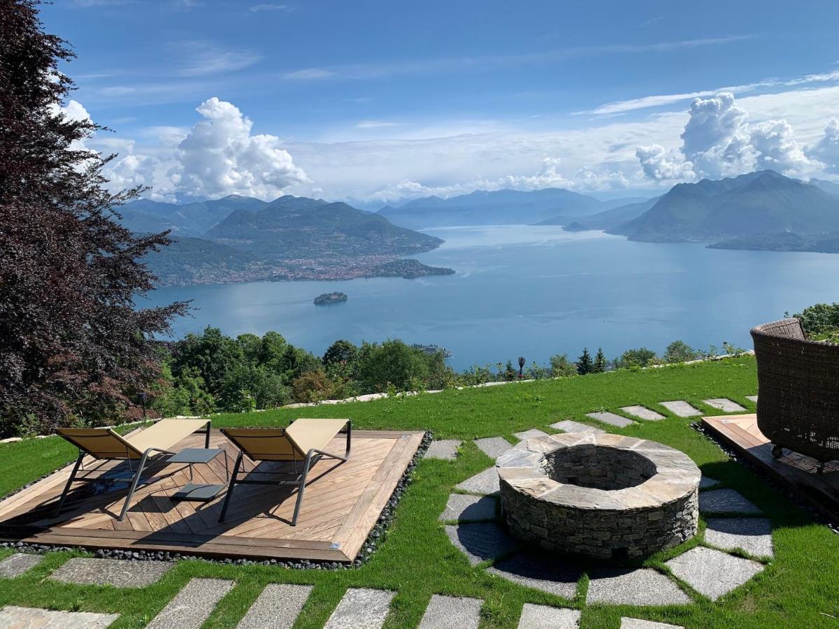 Private Luxury Spa & Silence Retreat With Spectacular View Over The Lake Maggiore Stresa Exterior photo