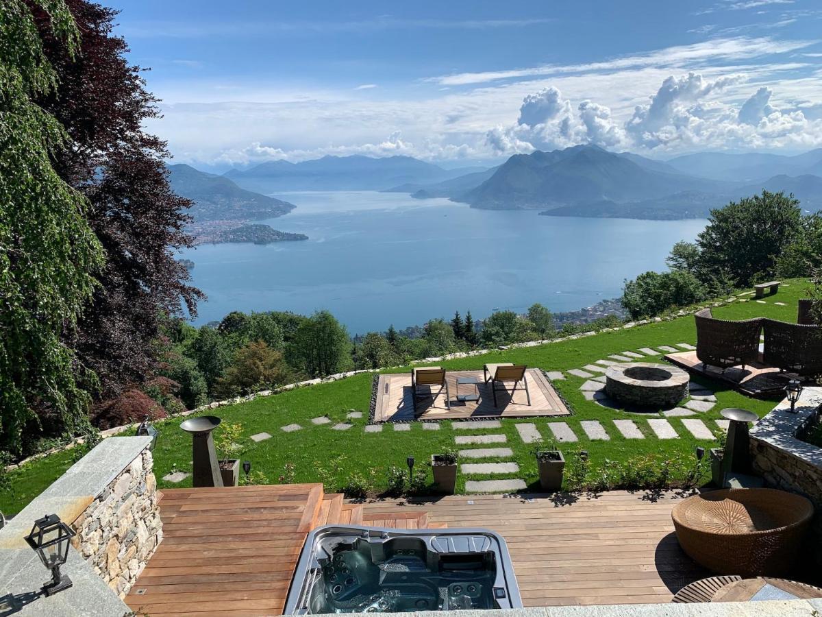 Private Luxury Spa & Silence Retreat With Spectacular View Over The Lake Maggiore Stresa Exterior photo
