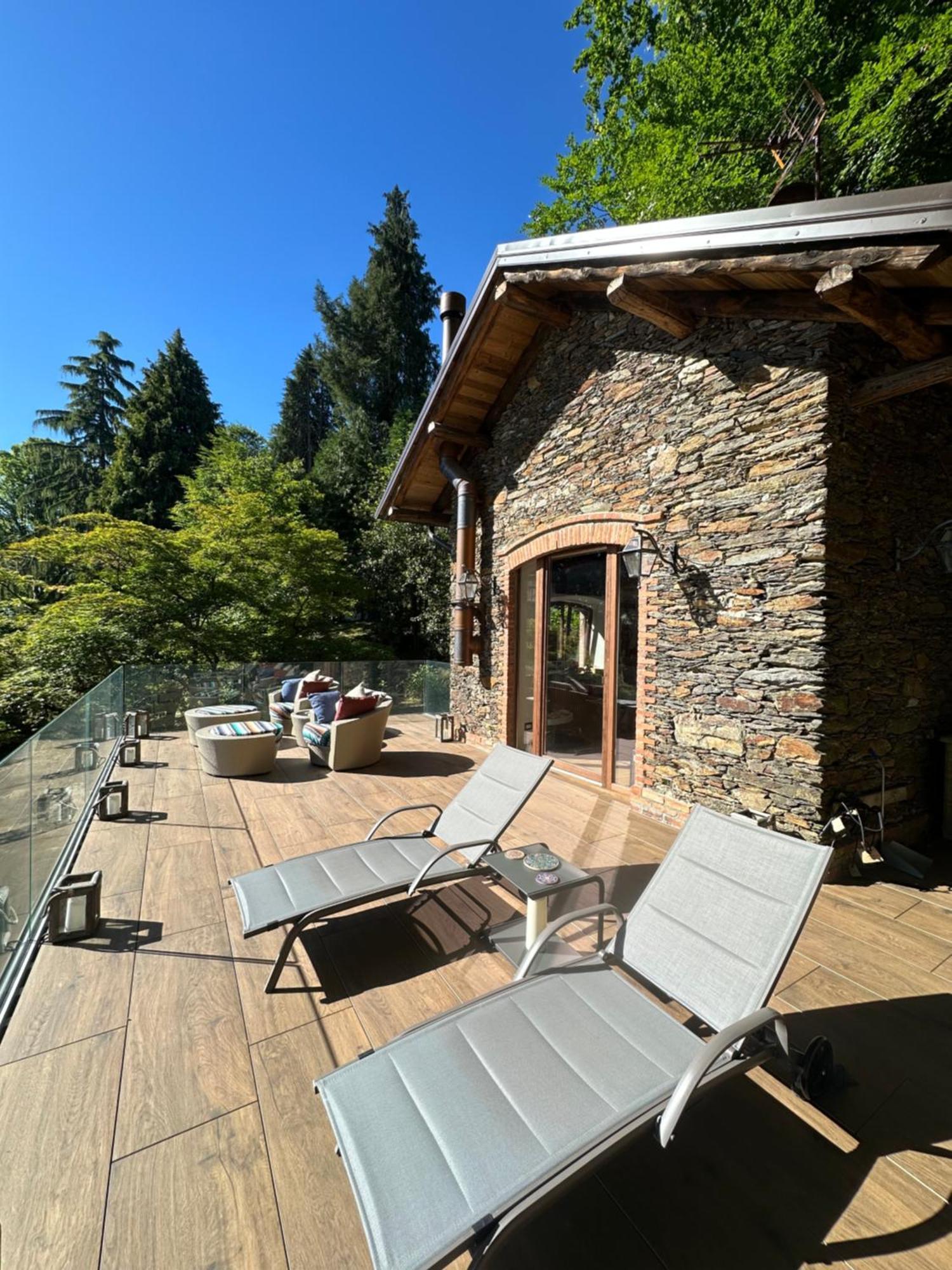 Private Luxury Spa & Silence Retreat With Spectacular View Over The Lake Maggiore Stresa Exterior photo