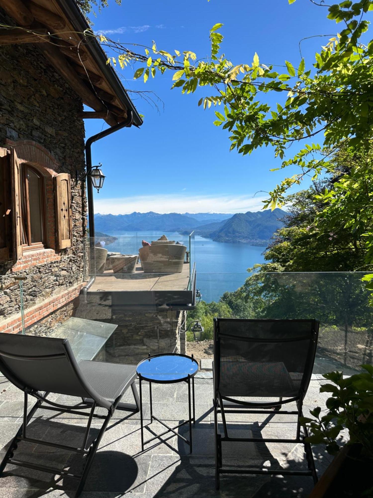 Private Luxury Spa & Silence Retreat With Spectacular View Over The Lake Maggiore Stresa Exterior photo